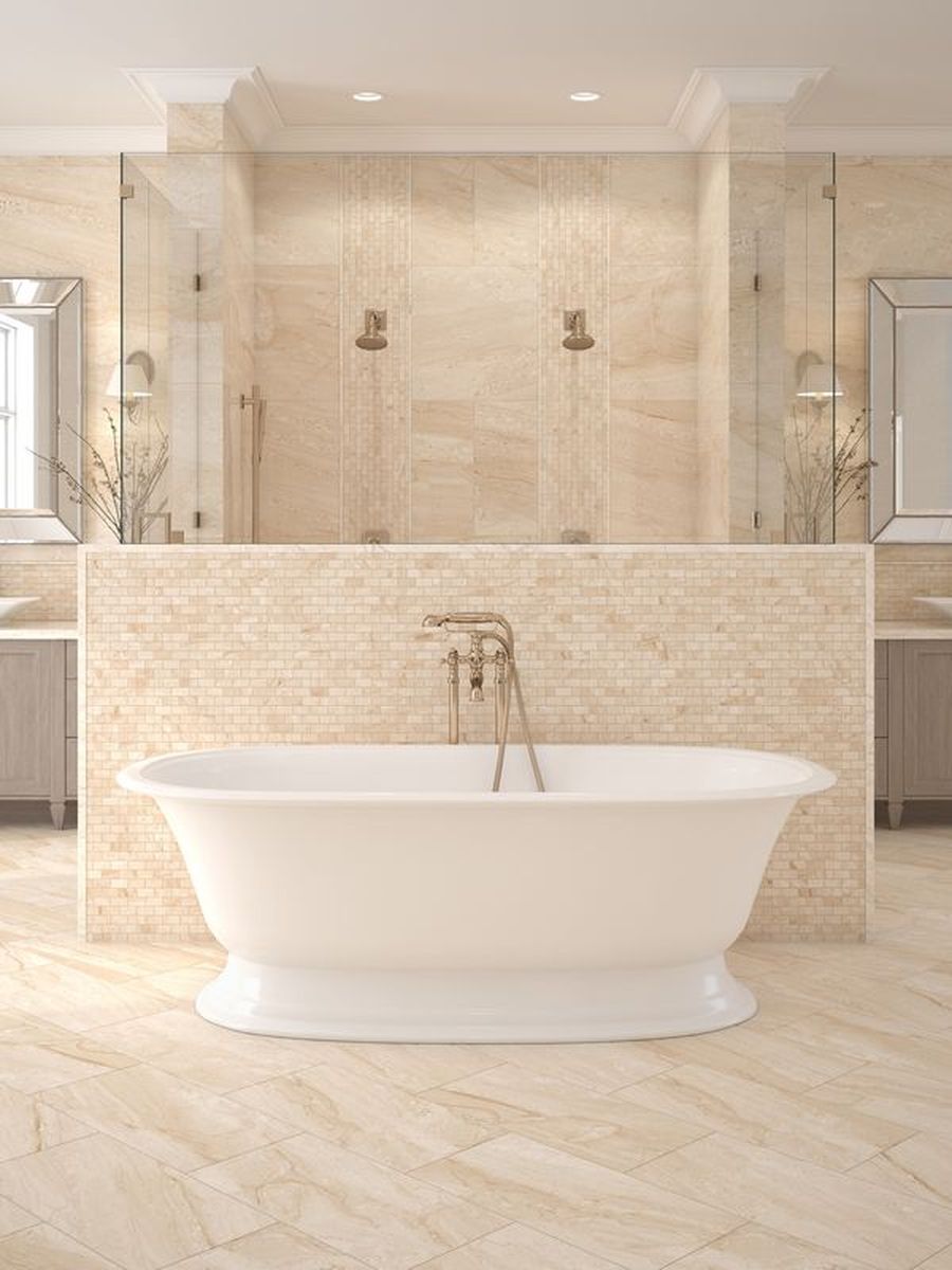 Misty Silk 1x2 Mosaic Matte-Marbleridge Reserve