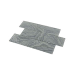 High Tide Grey 3x12 Glazed Glass Tile, SF210137, 9.52sf, 40 pcs, 30 lbs, FINAL PRICE: $0.99/sf, $9.42/bx + Tax