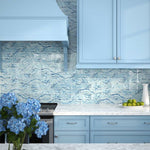 High Tide Sky Blue 3x12 Glazed Glass Tile, SF210129, 9.52sf, 40 pcs, 30 lbs, FINAL PRICE: $0.99/sf, $9.42/bx + Tax
