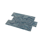 High Tide Teal 3x12 Glazed Glass Tile, SF210128, 9.52sf, 40 pcs, 30 lbs, FINAL PRICE: $0.99/sf, $9.42/bx + Tax