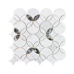**PER PC** Filigree Pearl 14x14 Mosaic, SF200097, 9.556sf, 9pcs, 12 lbs, FINAL PRICE: $9.99/pc, $89.91/bx + Tax