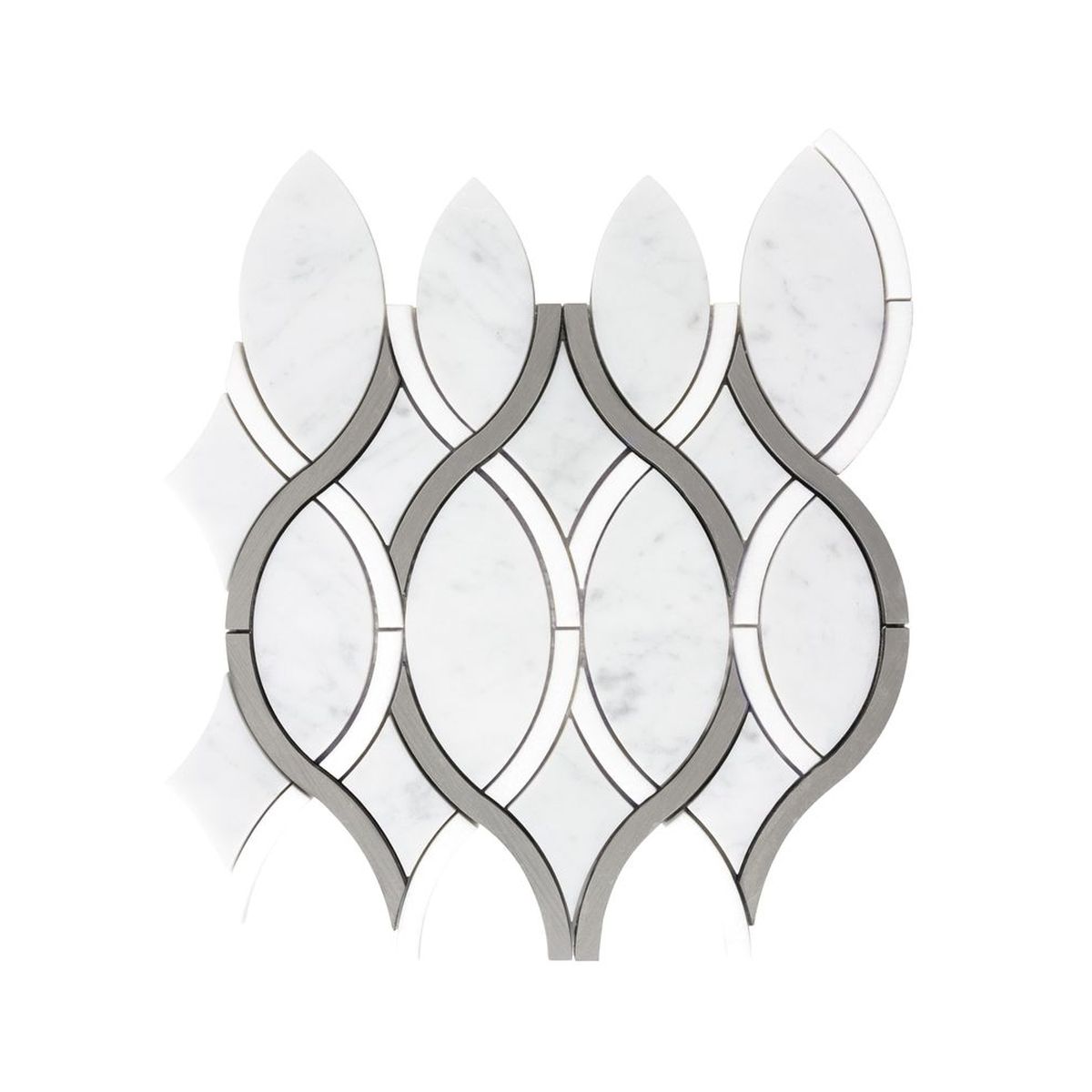 **PER PC** Grand Ribbons 11x12 Polished Stone Mosaic, SF200096, 6.86sf, 10pcs, 29 lbs, FINAL PRICE: $7.99/pc, $79.90/bx + Tax