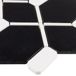 **PER PC** Midnight Silhouette 14x13 Polished Stone Mosaic, SF210059, 8.496sf, 9pcs, 33lbs, FINAL PRICE: $7.99/pc, $71.91/bx + Tax