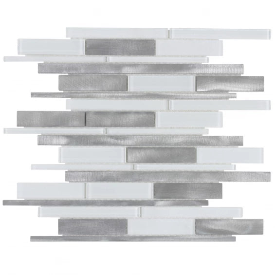** PER PCS ** 12X15 METROPOLITAN WHITE MT GL, SF170081, 15pcs, 14.76sf, Retal:$23.99/pc FINAL PRICE: $3.99/pc, $59.85/bx, Loc: MT6-C