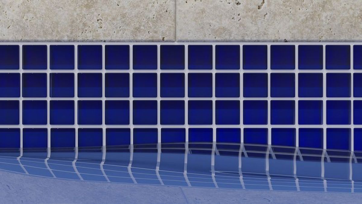 **PER PC** Pacific Ocean Blue 1x1 Glass Tile Square 12x12 Mosaic, SF170064 , 10.34sf, 11pcs, 28lbs, FINAL PRICE: $4.99/pc, $54.89/bx + Tax
