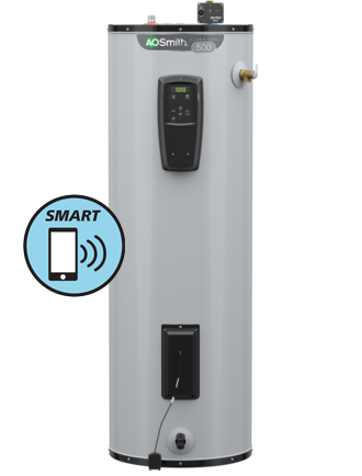 A.O. Smith Signature 500 Series 40-Gallon Tall Icomm Smart Connectivity 12-year 5500-watt Double Element Electric Water Heater