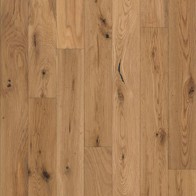 Monet - Artistry 3/4-in x 3.5-in Wire Brushed Solid Hardwood in European White Oak ** ON ORDER ** , 25.60sf, FINAL PRICE: $4.99/sf