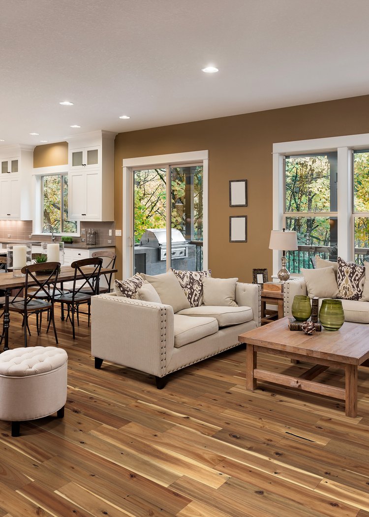 Natural - Asian Walnut 4.8" x RL - Solid Acacia Hardwood ** ON ORDER ** , 27.59 sf, FINAL PRICE: $3.99/sf, $110.08/box + Tax