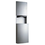 BOBRICK 43944 Contura Series 304 Stainless Steel Recessed Paper Tower Dispenser and Waste Receptacle, Satin Finish