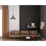 Brown Drift 23x95 Acoustic Wall Panel, 600mm x 2400mm, FINAL PRICE: $69.99/pc