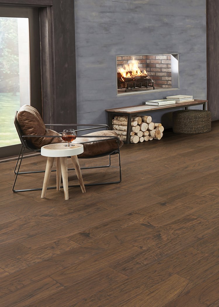 Deerskin - El Dorado 6.5" x RL - Handscraped Satin Hickory Engineered Hardwood ** ON ORDER **, 43 lbs, 25.57sf, Final: $3.29/sf, CLEARANCED PRICE: $2.99/sf, $76.45/box + Tax
