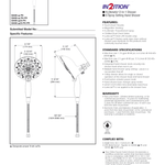 Delta h20Kinetic In2ition Hand Shower/Shower Head Black Stainless, 58480-KS-PK, MSRP: $610.55, CLEARANCE, Loc: Door3