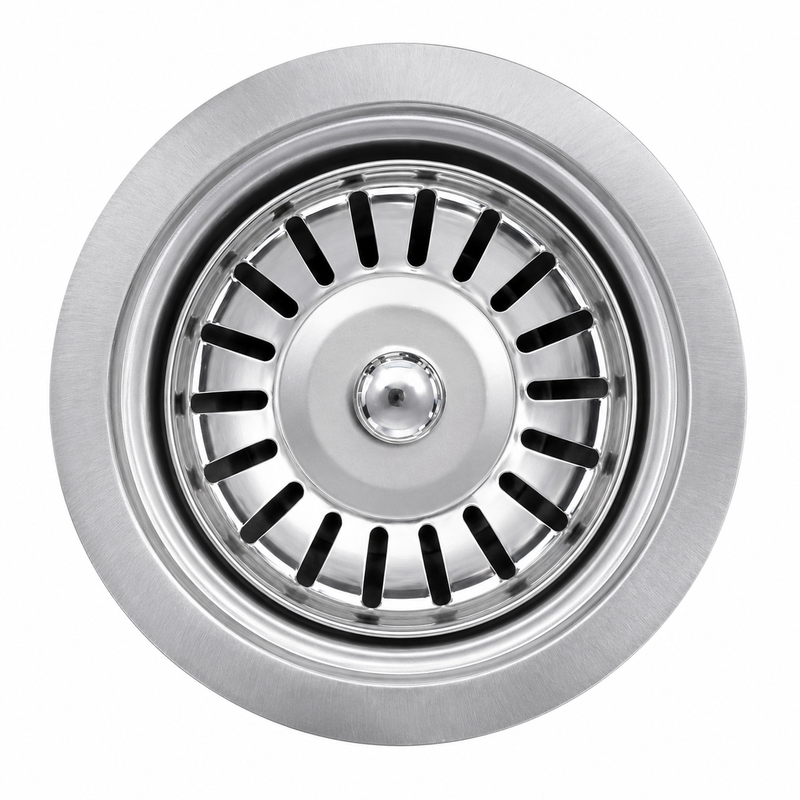 Kitchen Sink Drain 4 1/2 in Stainless Steel