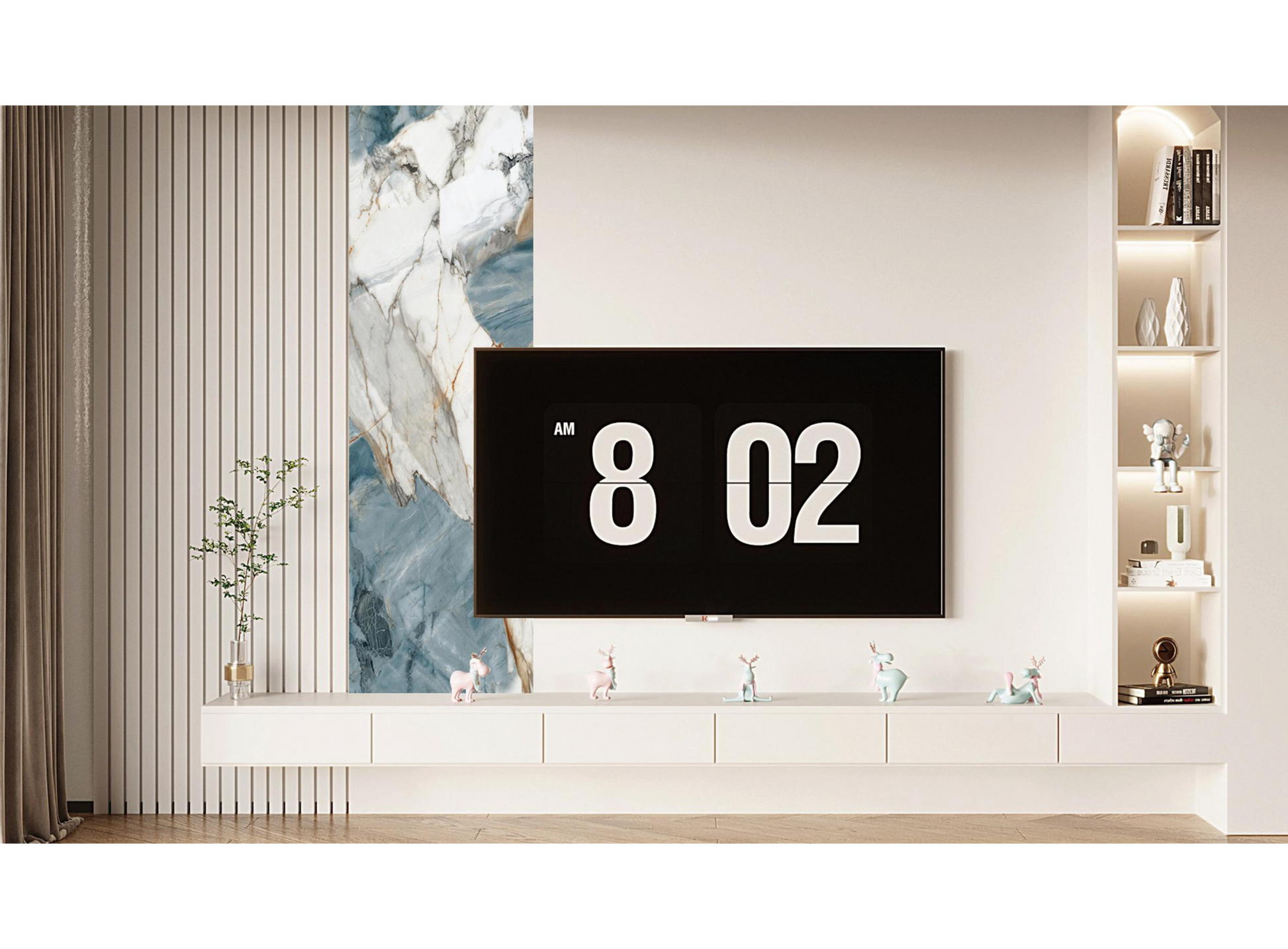 Ecru 48x110 Marble UV Wall Panel, 1220mm to 2800mm, FINAL PRICE: $89.99/pc