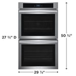 Frigidaire 30-in Double Electric Wall Oven with Self-cleaning (Fingerprint Resistant Stainless Steel), FCWD302LAF/A *HD2510, Retail: $2,799.00, FINAL PRICE: $1,299.99 + TAX
