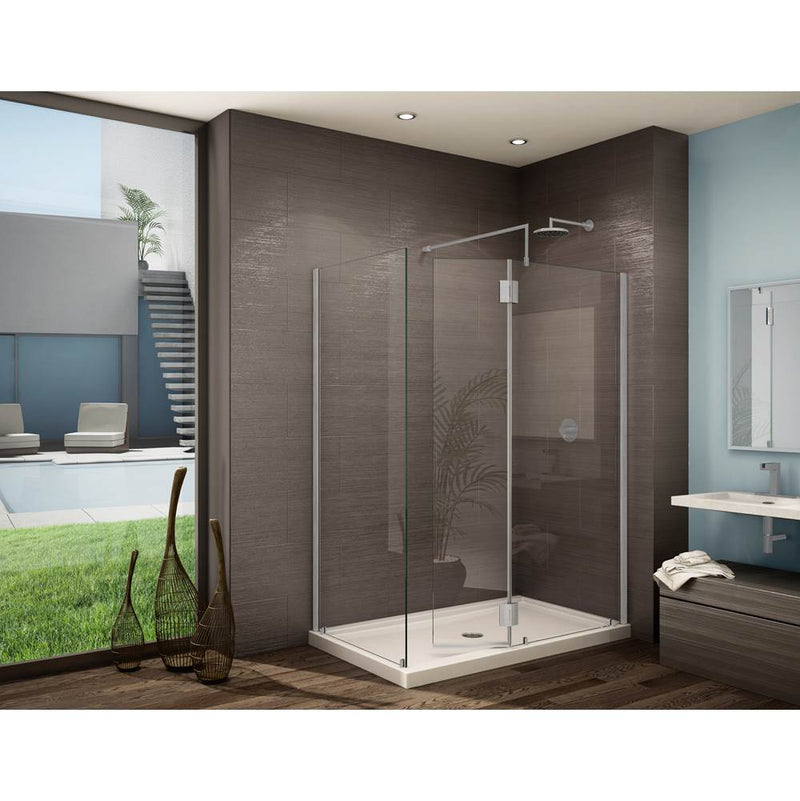 Fleurco VW56302 Monaco Walk in Shower System with Square Top ( 48-5/8 x 32-7/8 x 83-3/16 )
