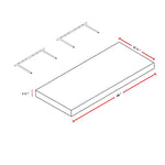 FL Shelf 48 - Floating Shelf -BLUE SHAKER Solid Soft Close RTA Cabinet (Flat Pack)  Retail:$73 - FINAL PRICE CLEARANCE // NO RETURNS OR EXCHANGES