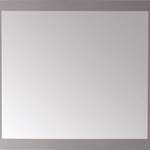 Virtu 35-in Mirror Gray (35" x 31.5"), Retail: $436.00 [FBM-092]