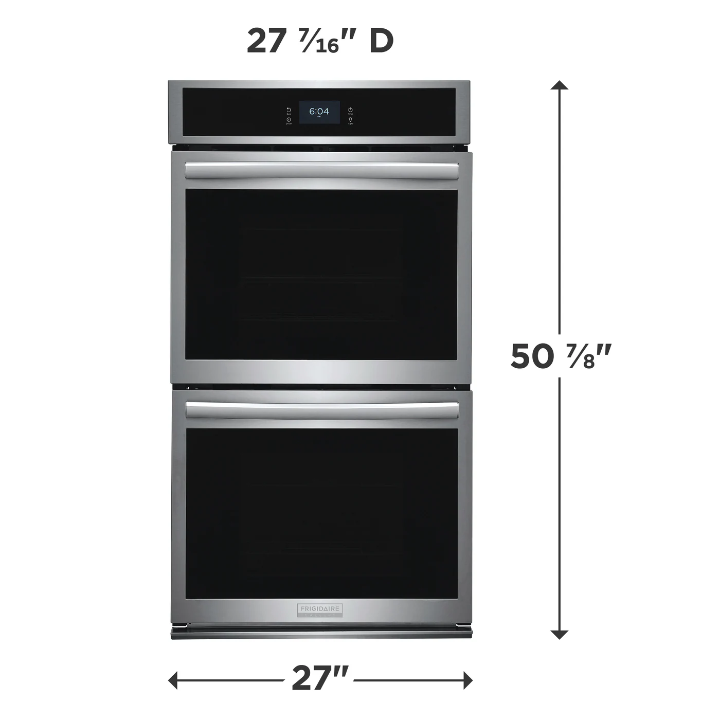 Frigidaire Gallery 27-in Double Electric Wall Oven with Air Fry Self + Steam Cleaning (Fingerprint Resistant Stainless Steel), GCWD2767AF *HD2510, Retail: $3,599.00, FINAL PRICE: $1,799.99 + TAX