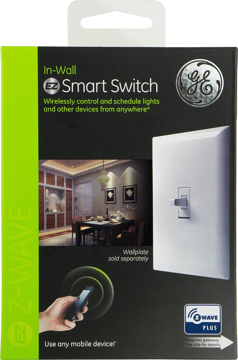 GE Z-Wave Plus Wireless Smart Lighting Control Smart Toggle Switch