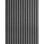 Gray White Slat Straight 23x95 Acoustic Wall Panel, 600mm x 2400mm, FINAL PRICE: $69.99/pc