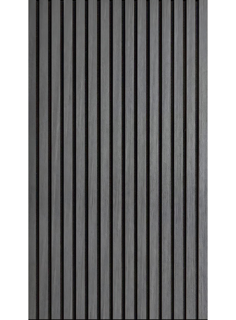 Gray White Slat Straight 23x95 Acoustic Wall Panel, 600mm x 2400mm, FINAL PRICE: $69.99/pc