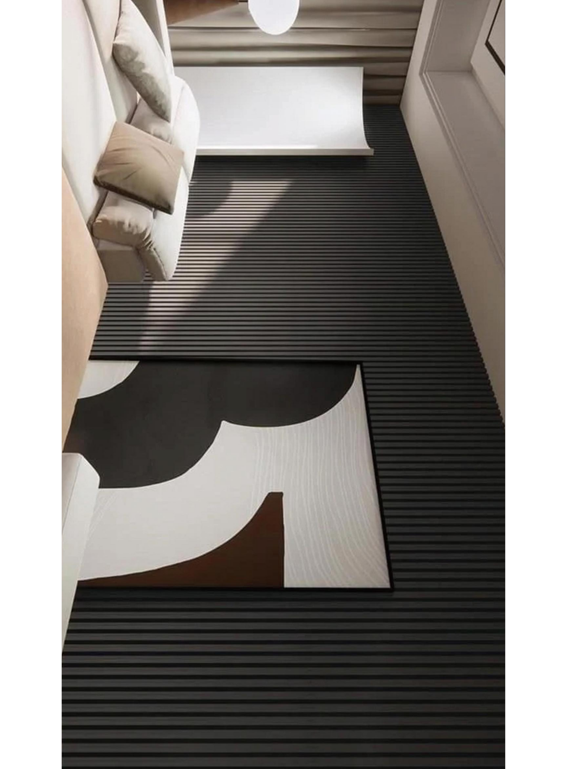 Gray White Slat Straight 23x95 Acoustic Wall Panel, 600mm x 2400mm, FINAL PRICE: $69.99/pc [FB354]