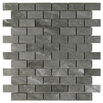 **PER PC** Gris Naturalle 1x2 Subway Mosaic, SF220069, 11.998 sf, 14pcs, 45lbs, FINAL PRICE: $4.99/pc, $69.86/bx + Tax