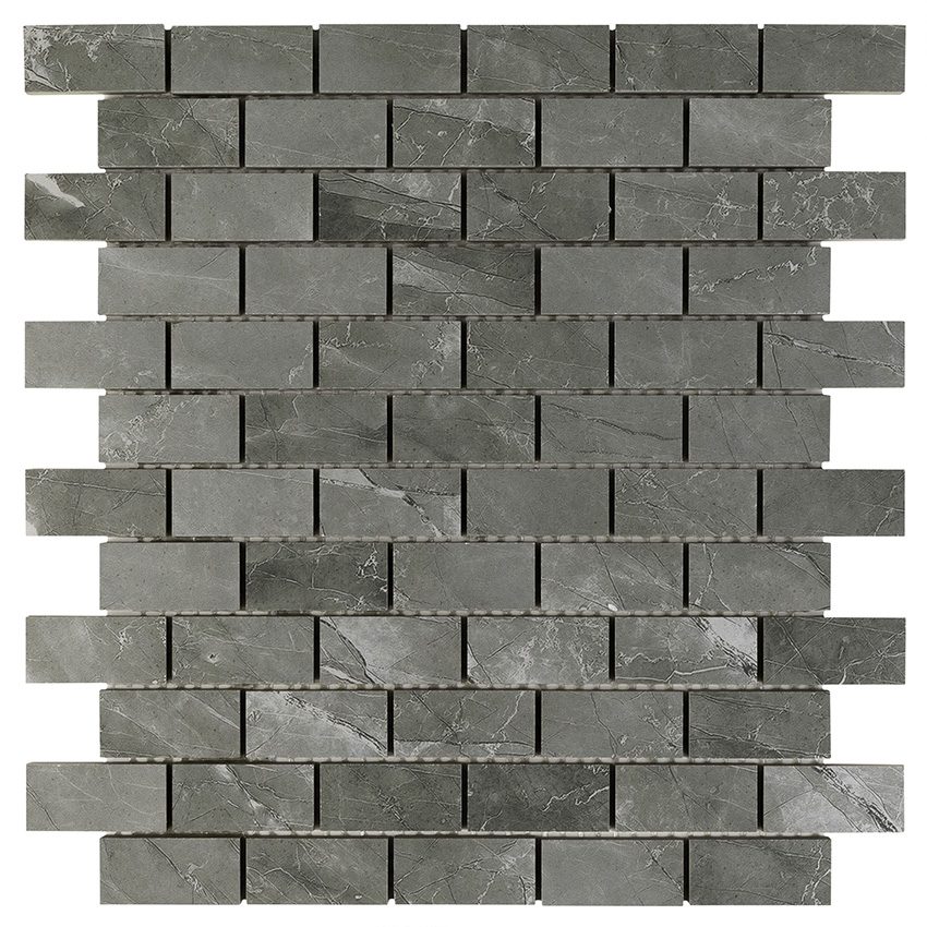 Gris Naturalle 1x2 Subway Mosaic, SF220069, 11.998 sf, 14pcs, 36 lbs, FINAL PRICE: $3.99/pc, $55.86/bx + Tax