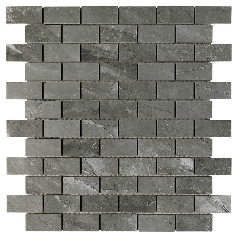 **PER PC** Gris Naturalle 1x2 Subway Mosaic, SF220069, 11.998 sf, 14pcs, 45lbs, FINAL PRICE: $4.99/pc, $69.86/bx + Tax