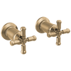 Delta Wall Mount Bathroom Faucet Handle Kit-Cross in Lumicoat Champagne Bronze, H586CZ-PR, MRSP: $349.9, FINAL PRICE: $ + TAX