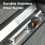 Ovios Rectangle Patio Propane Outdoor 42.12'' Fire Pit Table with Lid, GYM84004BNTC *HD2509, Retail: $329.00, FINAL PRICE: $179.99 + TAX