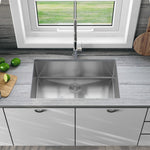 Duko Sink 32-IN Undermount Single Bowl (Sink Only) 18 Gauge, HU3219S-S