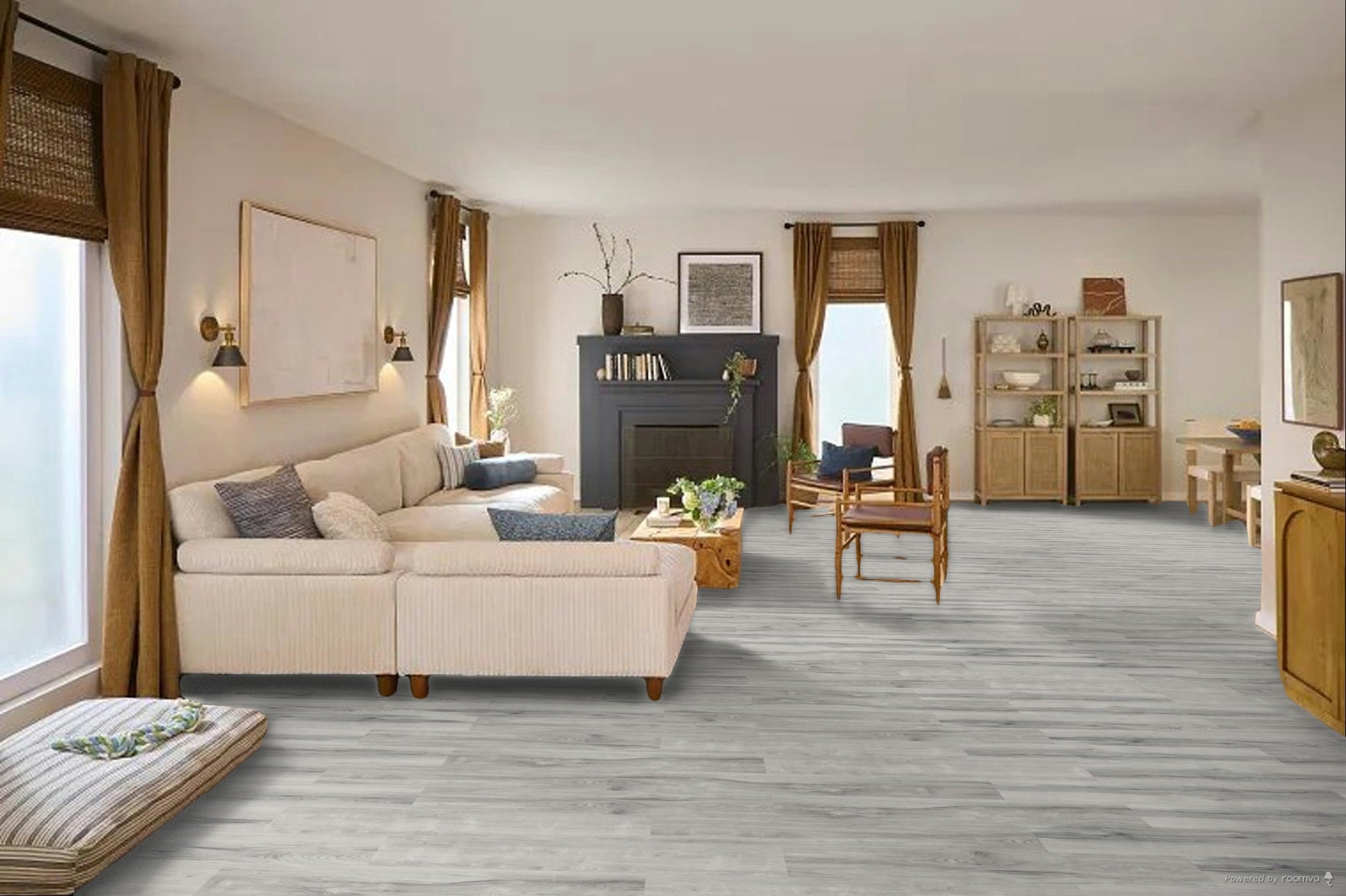 Frosted Haze 7x48 Luxury Vinyl Plank Flooring, AM115, 20 Mil, 5mm, 40 Lbs, 10 Pcs, 23.64sf, Final Price: $1.99/sf