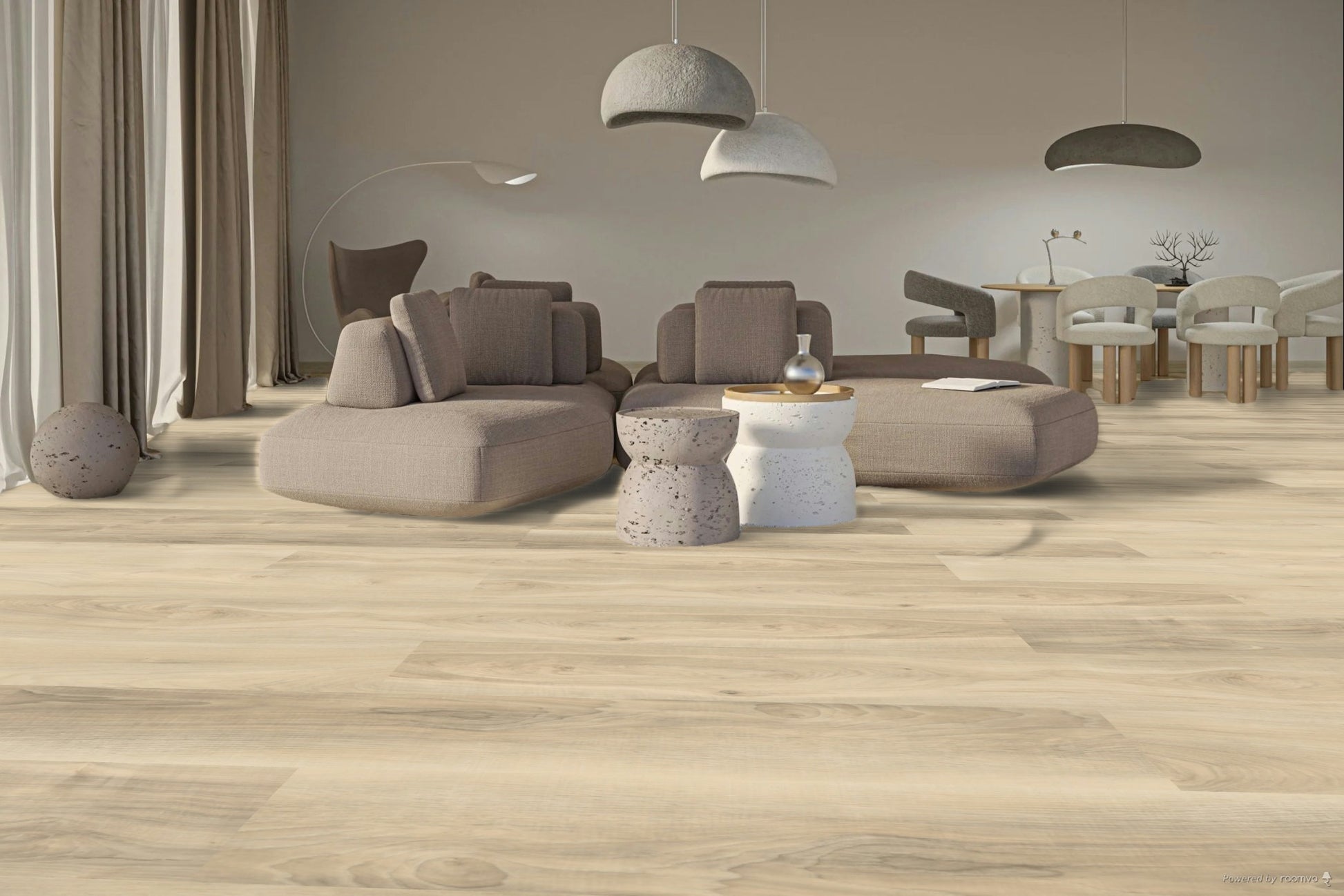 Khaki Birch 7x48 Luxury Vinyl Plank Flooring, AM310, 20 Mil, 5mm, 40 Lbs, 10 Pcs, 23.64sf, Final Price: $1.99/sf