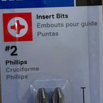 Kobalt 2pc #2 Phillips Insert Bits 1" Long