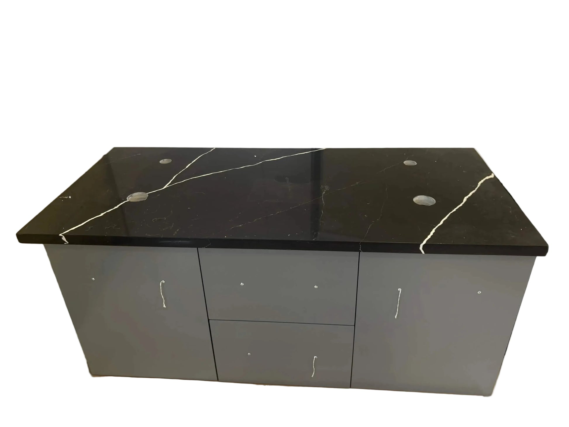 Marsala 49-in Gray Double Sink Floating Bathroom Vanity with CUSTOM Top and Vessel Sink, MS-420-CUSTOM-GR