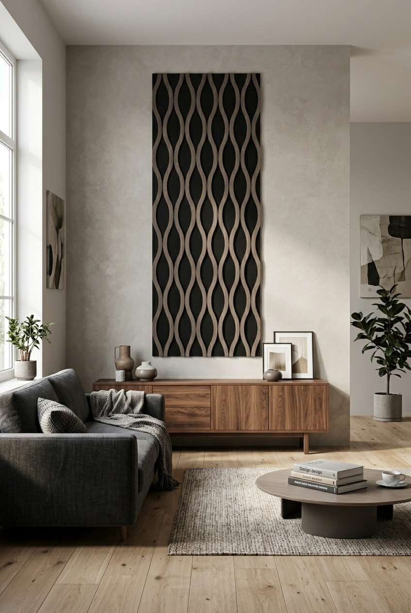 Iris Wave 23x95 Acoustic Wall Panel, 600mm x 2400mm, FINAL PRICE: $79.99/pc