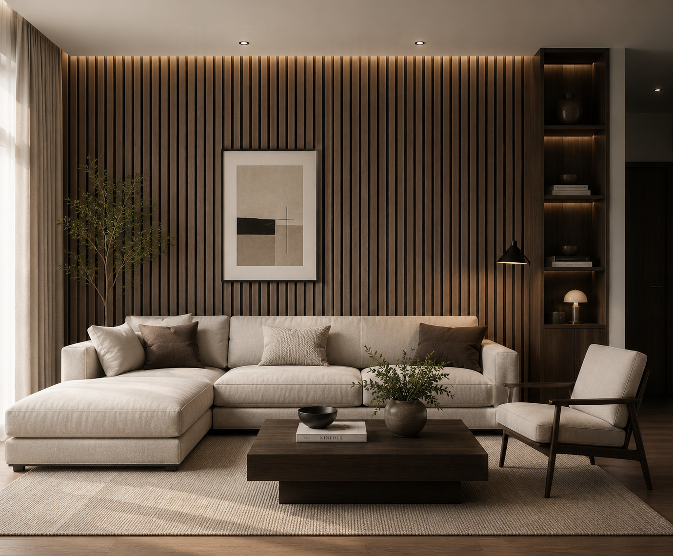 No. 140 Jakabean 24x96 Straight Acoustic Wall Panel, DE805546-8-2496, FINAL PRICE: $69.99/pc, $4.37/sf + TAX