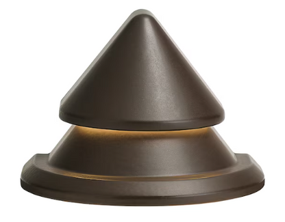 Kichler 180-Lumen 2-Watt Olde Bronze Low Voltage Hardwired LED Outdoor Step Light (3000 K), Item #884510 Model #28321, JR2201