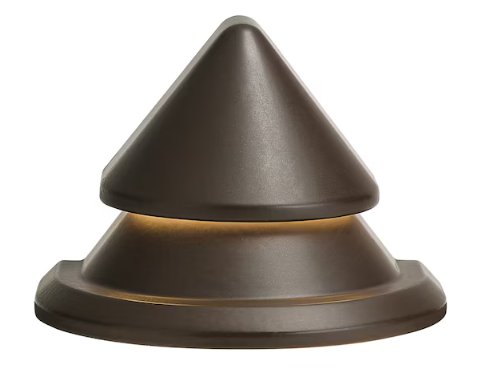 Kichler 180-Lumen 2-Watt Olde Bronze Low Voltage Hardwired LED Outdoor Step Light (3000 K), Item #884510 Model #28321, JR2201