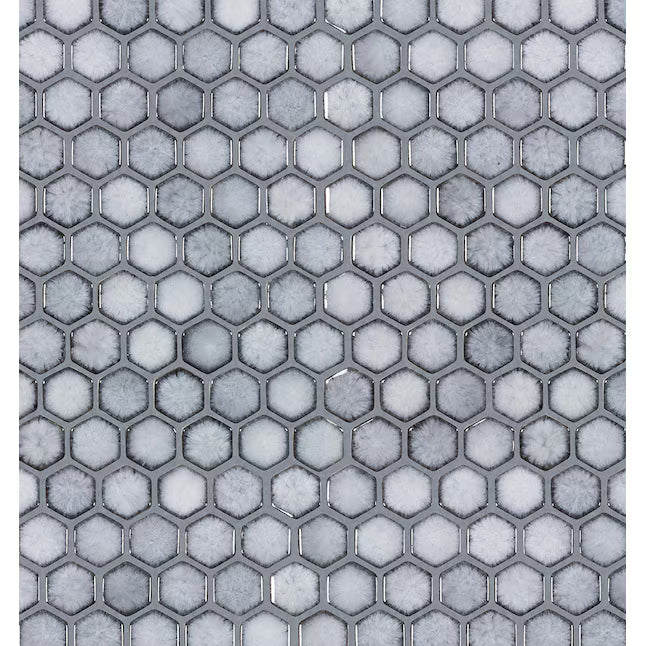 **PER PC** Boutique Ceramic Pacific Sky Blue 11x11 Glossy Mosaic, LW2007007, 14.484sf, 17pcs, 34 lbs, FINAL PRICE: $4.99/pc, $84.83/bx + Tax