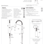 Pfister Ladera Kitchen Faucet Brushed Gold, F-529-7LRCBG - Retail:$600.00, Loc: B8, FINAL PRICE