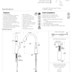 Pfister Ladera Kitchen Faucet Brushed Gold, F-529-7LRRBG Retail:$415.00 Loc: B1 FINAL PRICE