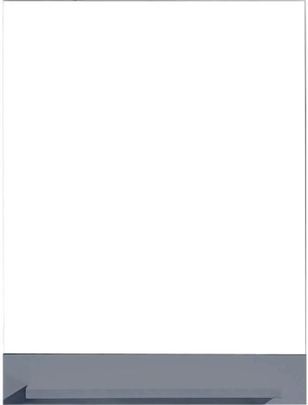 Virtu 24-in Mirror Gray W/Shelf (24" x 31.5"), Retail: $311.00