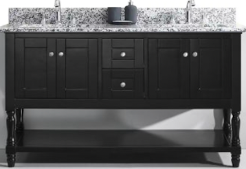 Virtu Vanity 60" Espresso MD-3160-AWGSQ-ES