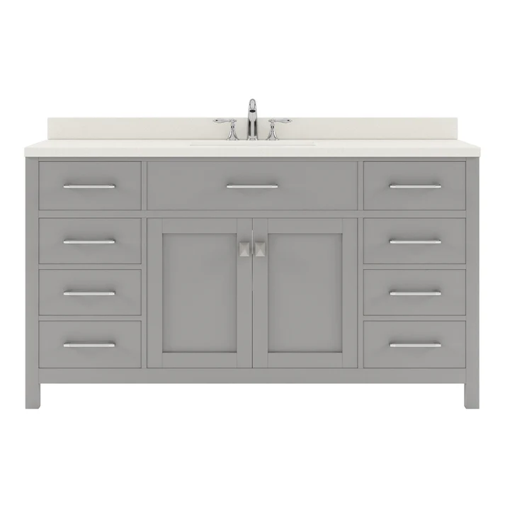 Virtu Vanity 60" Cashmere Grey MS-2060-DWQSQ-CG