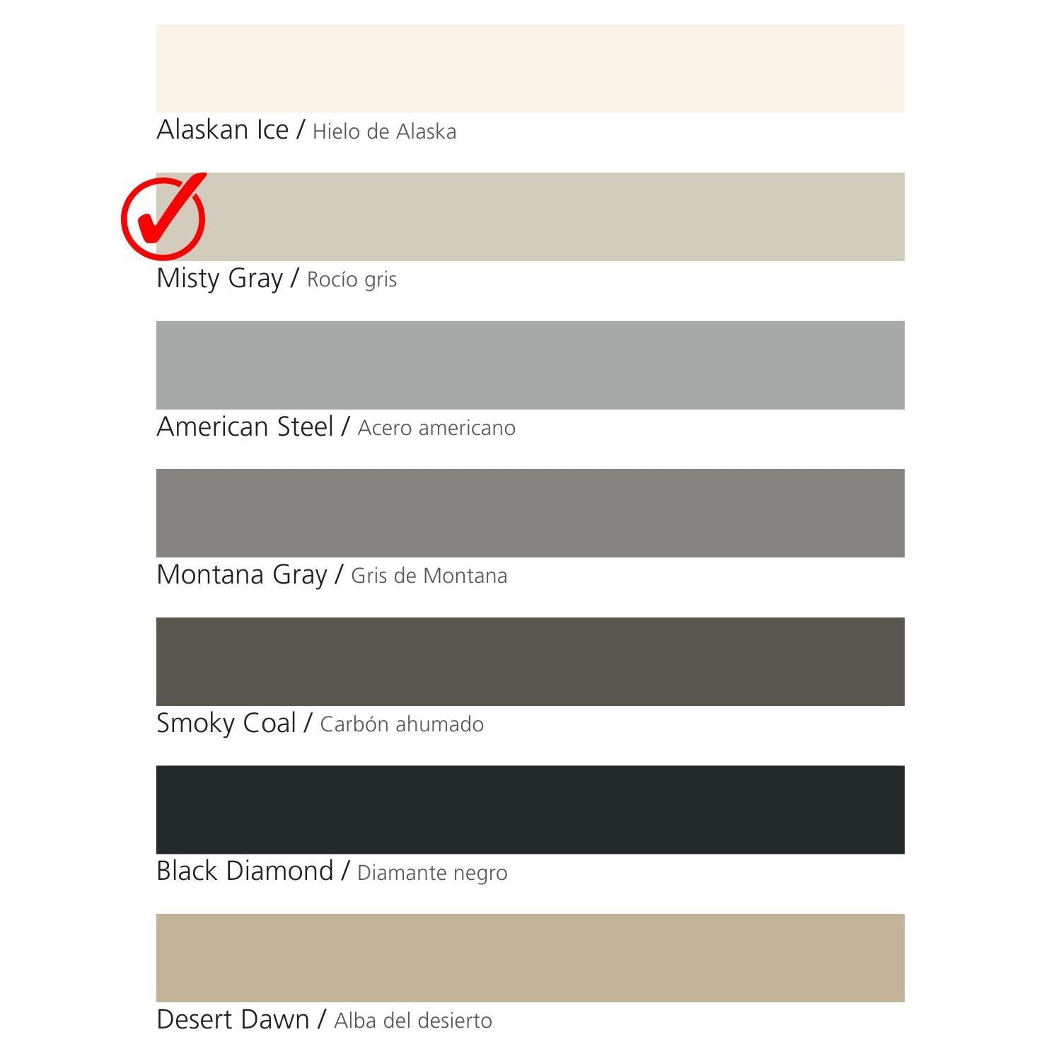 North American Grout - Misty Gray