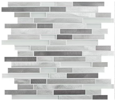 ** PER PCS ** Moonstone Brick Gems Glass Mosaic, 1095668, 10pcs, Loc: MT4-E