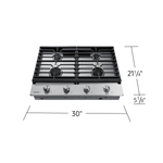 Samsung 30-in 4 burners Stainless Steel Gas Cooktop, NA30R5310FS *HD2509, Retail: $949.00, FINAL PRICE: $459.99 + TAX